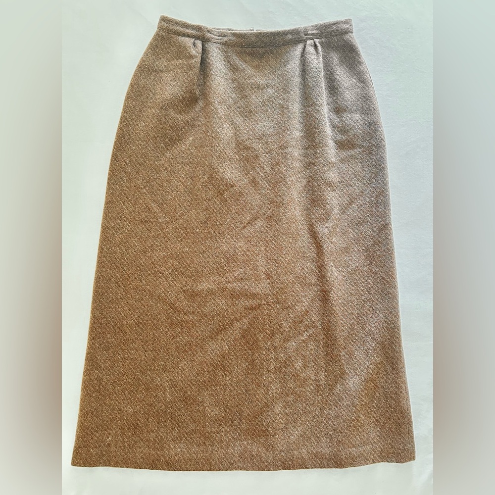 Vintage California Talls by Robert Women's 16 Long Brown Wool Lined Skirt